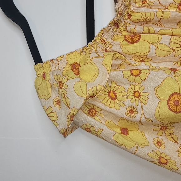 Free People Miss Daisy Cotton Printed Top sz S - Picture 10 of 11